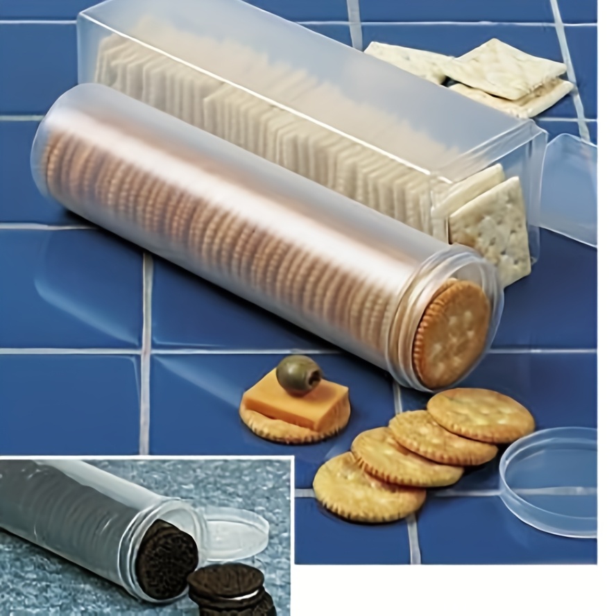 Food Storage Meals - 透明な長方形の密閉食品保存容器（蓋付き）- 再利用可能なプラスチック製キッチンオーガナイザーボックス（パスタ、ビスケット、スナック用）