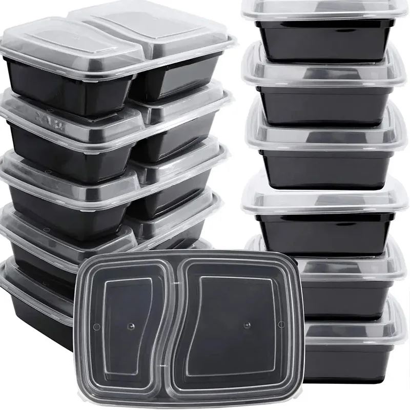 Food Storage Oven Safe - 10 セット使い捨て食品ボックス蓋付き電子レンジ食品保存ボックスキッチン冷蔵庫保存容器耐久性のある積み重ね可能