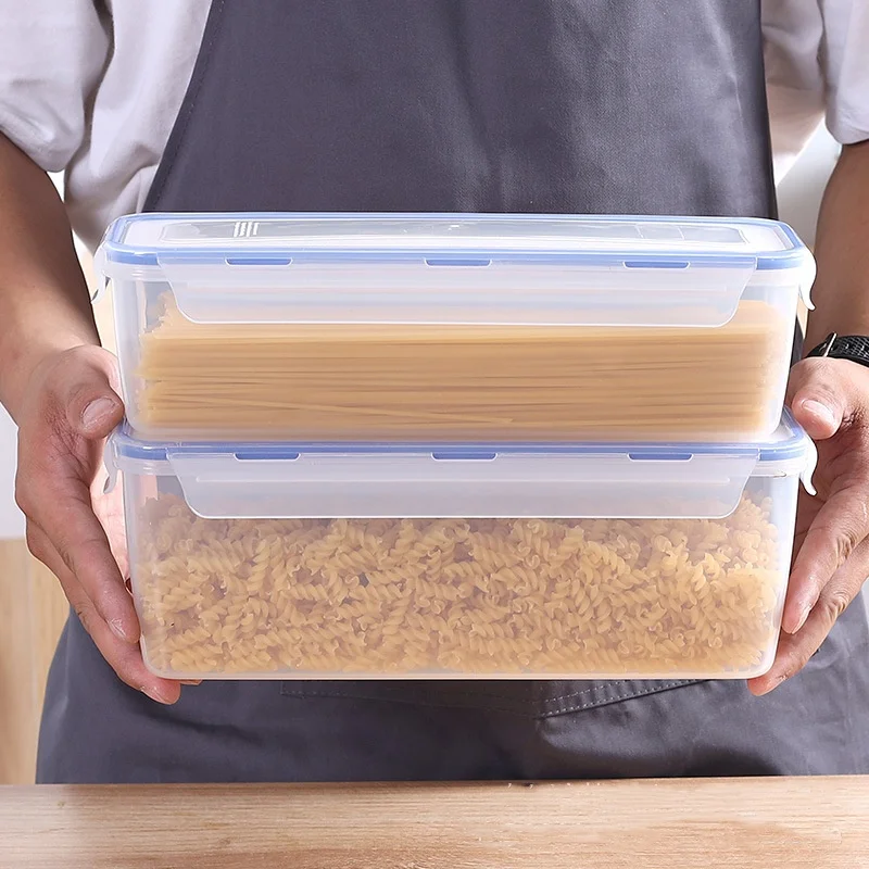 プラスチックパン収納ボックス気密食品保存容器サンドイッチパン - Food Storage With Dividers のレビューと価格