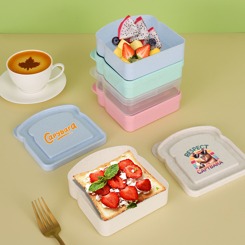 カピバラサンドイッチ食品保存ケースコンテナサラダフルーツスナ - Food Storage Meals のレビューと価格