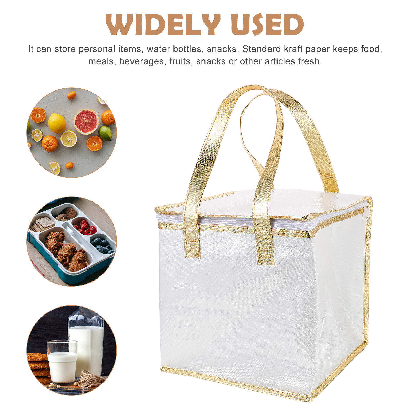1個入り、大容量、保温機能付きのフードバッグ。持ち運び可能な - Food Storage Bag のレビューと価格