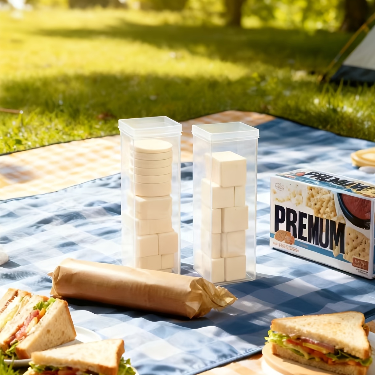 透明な長方形の密閉食品保存容器（蓋付き）- 再利用可能なプラ - Food Storage Meals のレビューと価格
