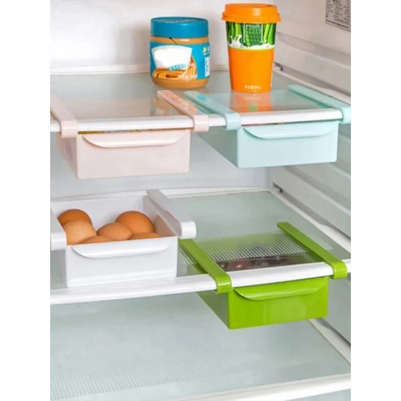 スライドキッチン冷蔵庫冷凍庫スペースセーバーオーガナイザー収 - Food Storage With Dividers のレビューと価格