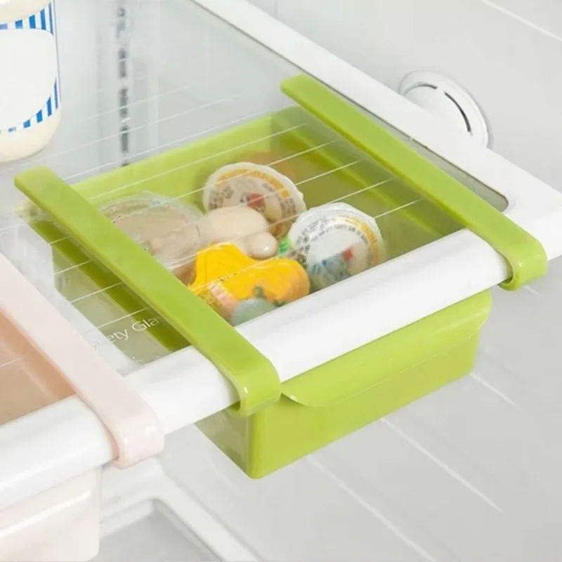 スライドキッチン冷蔵庫冷凍庫スペースセーバーオーガナイザー収 - Food Storage With Dividers のレビューと価格