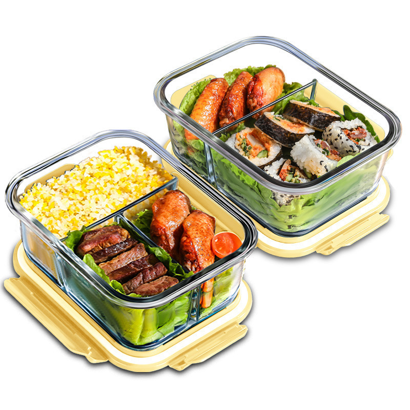 耐熱ガラス製、密閉式の食品保存容器。電子レンジ対応、冷蔵庫対 - Food Storage Oven Safe のレビューと価格