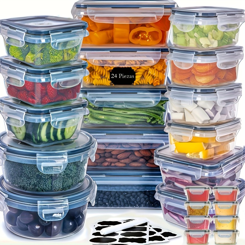 48個入り BPAフリー食品保存容器セット – キッチン、パ - Food Storage Meals のレビューと価格