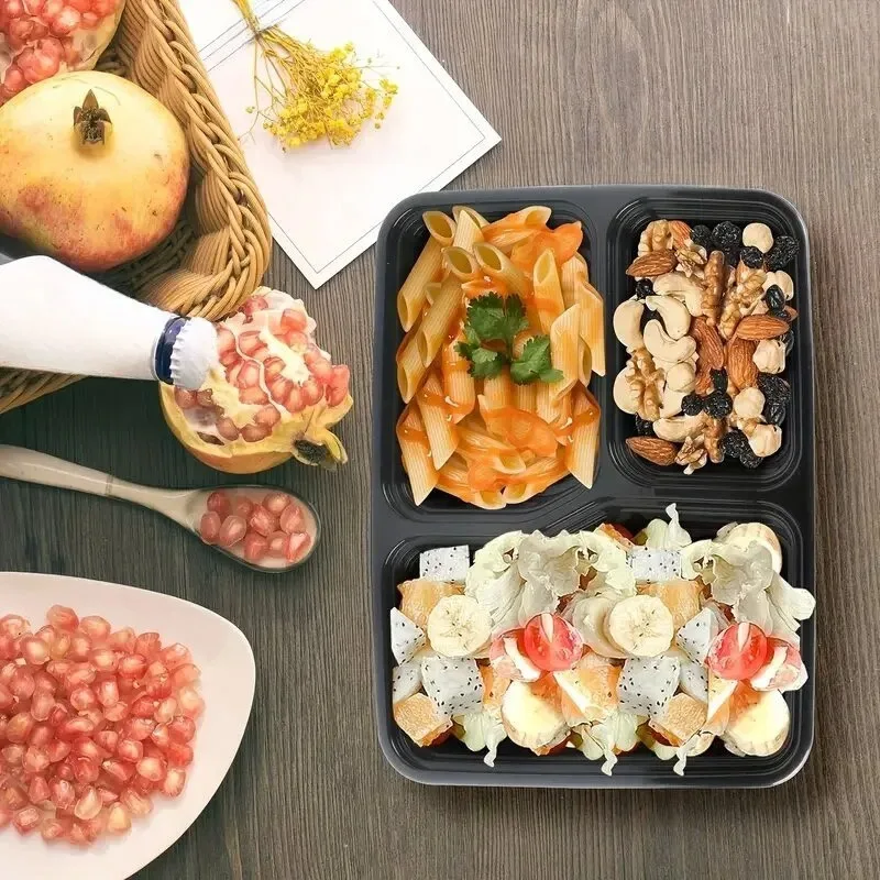 10 セット使い捨て食品ボックス蓋付き電子レンジ食品保存ボッ - Food Storage Oven Safe のレビューと価格